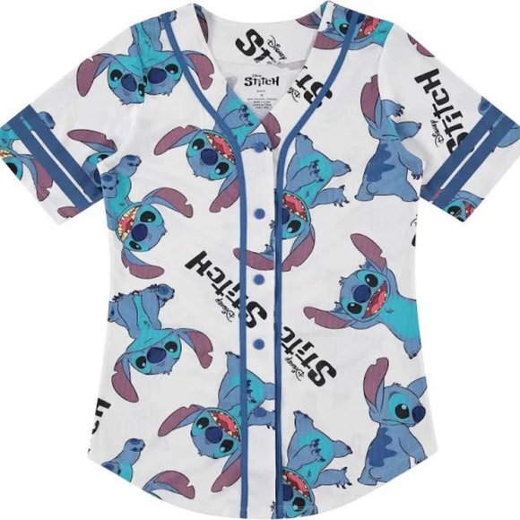 Disney Tops - Stitch AOP Baseball Jersey